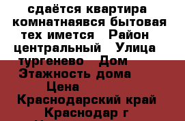 сдаётся квартира 1комнатнаявся бытовая тех.имется › Район ­ центральный › Улица ­ тургенево › Дом ­ 66 › Этажность дома ­ 2 › Цена ­ 12 000 - Краснодарский край, Краснодар г. Недвижимость » Квартиры аренда   . Краснодарский край,Краснодар г.